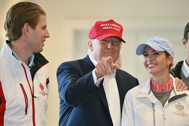 Eric Trump, Donald Trump and Ivanka Trump